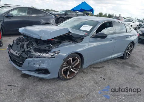 2022 Honda Accord Sport из США, поврежденный, VIN 1HGCV1F30NA084376
